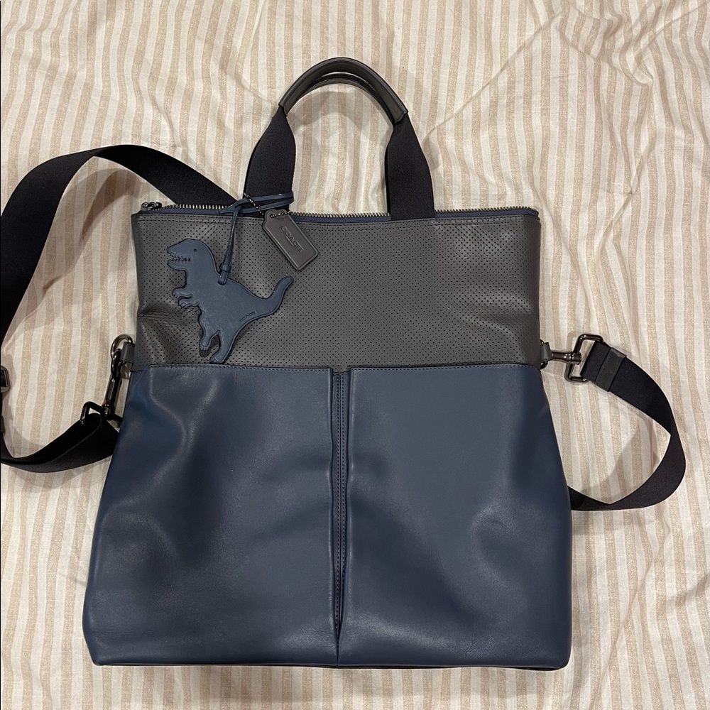 Coach Leather Tote Bag.